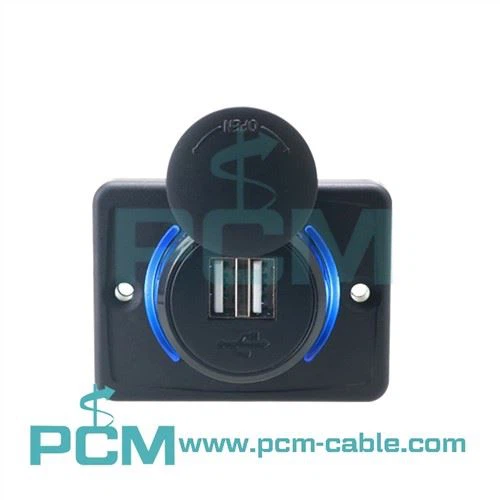 Auton modifioitu Dual USB Charger Socket 5V 3.1A -autolaturi