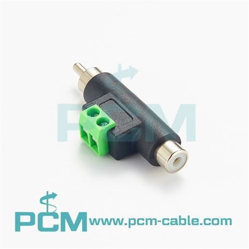 RCA-liitinlohko RCA-pistoke pistorasiaan