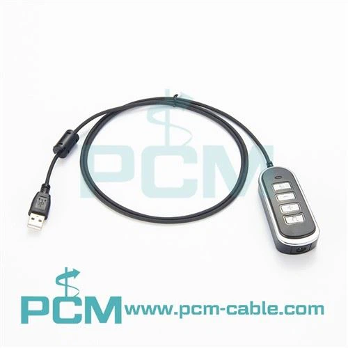 USB 3,5 mm:n liittimeen Call Centerin kuulokemikrofonin sovitinkaapeli