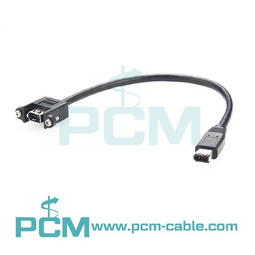 IEEE 1394 FireWire Panel Mount -jatkokaapeli