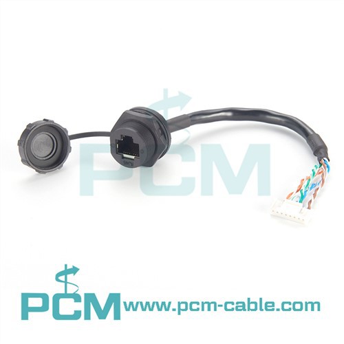 IP67 RJ45 Ethernet Molex-piirilevyliittimeen