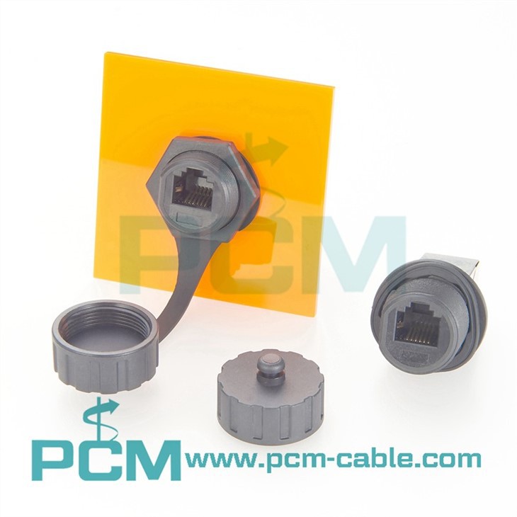 RJ12 Waterproof Connector 6P6C Female to Female  Outdoor RJ11 Coupler