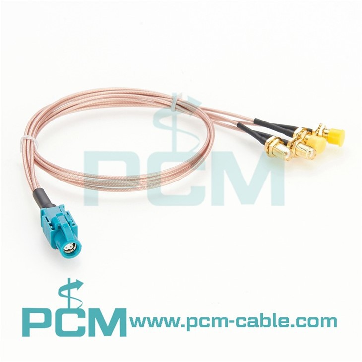 HSD female to Quad SMA Jack Splitter Cable lvds hsd