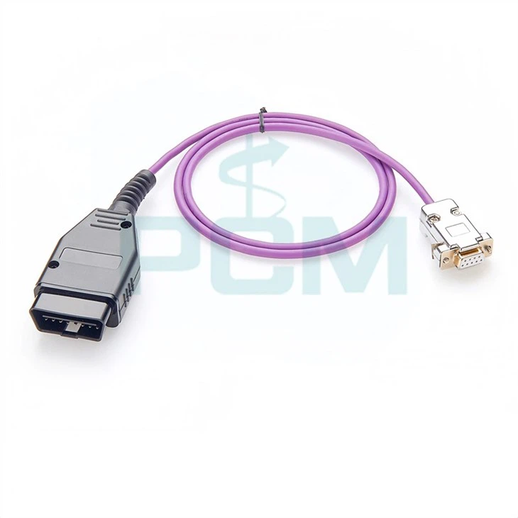 OBD Plug (16-pin) to DE-9 (DB-9) Socket Adapter Cable