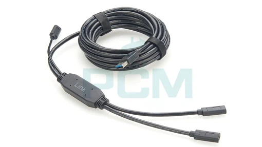 Dual Port USB Type-C Active Extension Cable With Power Dual Port USB Type-C Active Extension Cable With Power