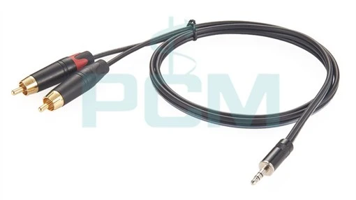 35mm Male To 2 Male RCA Adapter 35mm Male To 2 Male RCA Adapter