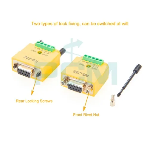 RS232–RS485 RS422-liitännän sarjamuunnin DB9 naaras liitinlohkoon