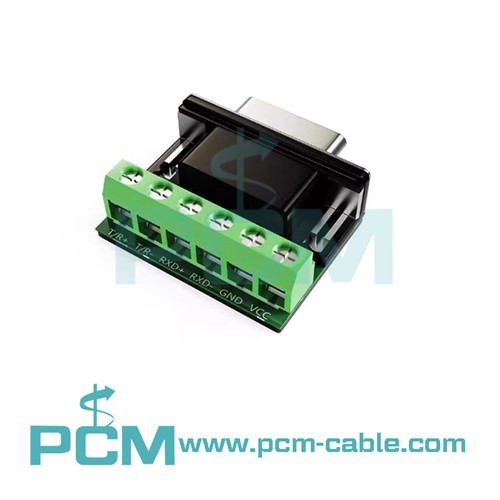 DB9-liitinlohkoon 5-nastainen passiivinen sovitin