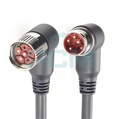 M23 Powerfast-kaapeli, oikea kulma